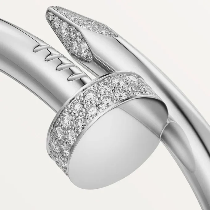 Bracciale Juste Un Clou, modello grande, diamanti