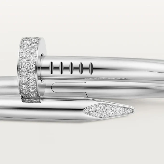 Bracciale Juste Un Clou, modello grande, diamanti