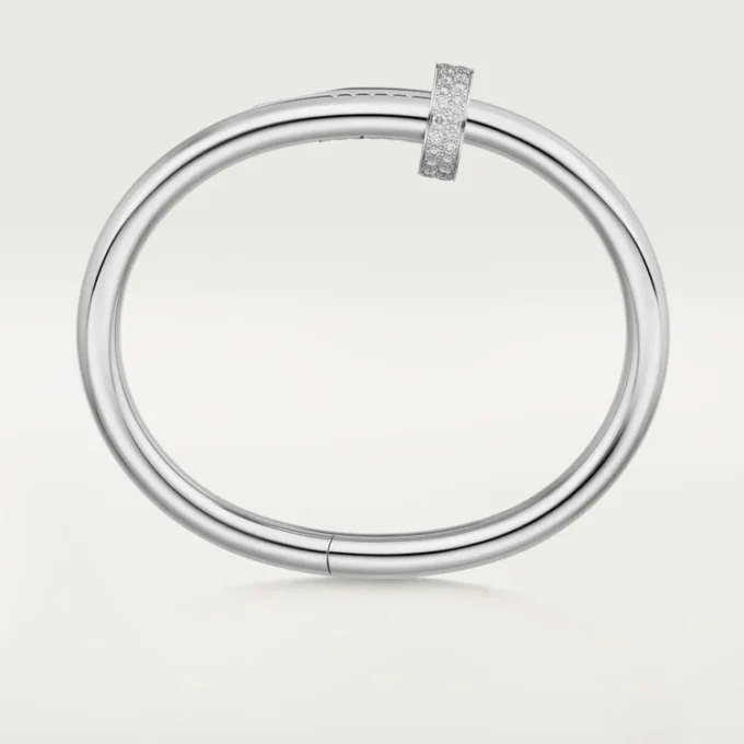 Bracciale Juste Un Clou, modello grande, diamanti