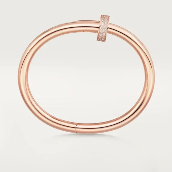 Bracciale Juste Un Clou, modello grande, diamanti