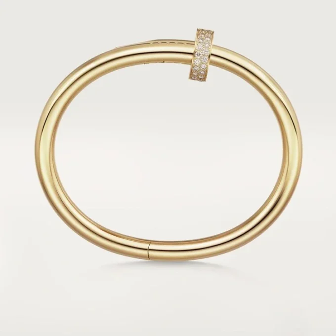 Bracciale Juste Un Clou, modello grande, diamanti