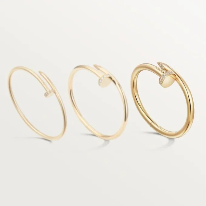 Bracciale Juste Un Clou, modello grande, diamanti