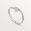 Bracciale Juste Un Clou, modello grande, semi-pavé