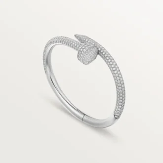Bracciale Juste Un Clou, modello grande, semi-pavé