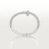 Bracciale Juste Un Clou, modello grande, semi-pavé