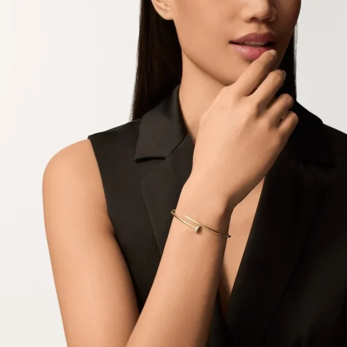 Bracciale Juste Un Clou, modello piccolo, diamanti