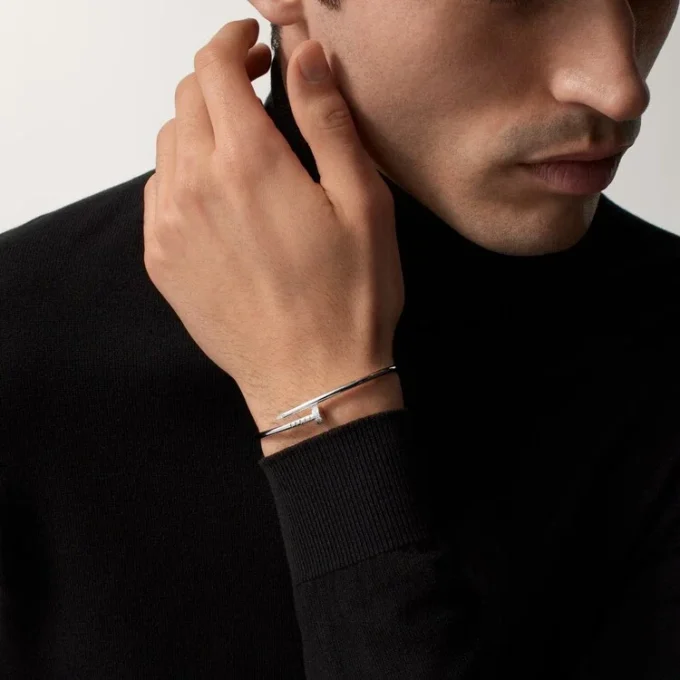 Bracciale Juste Un Clou, modello piccolo, diamanti