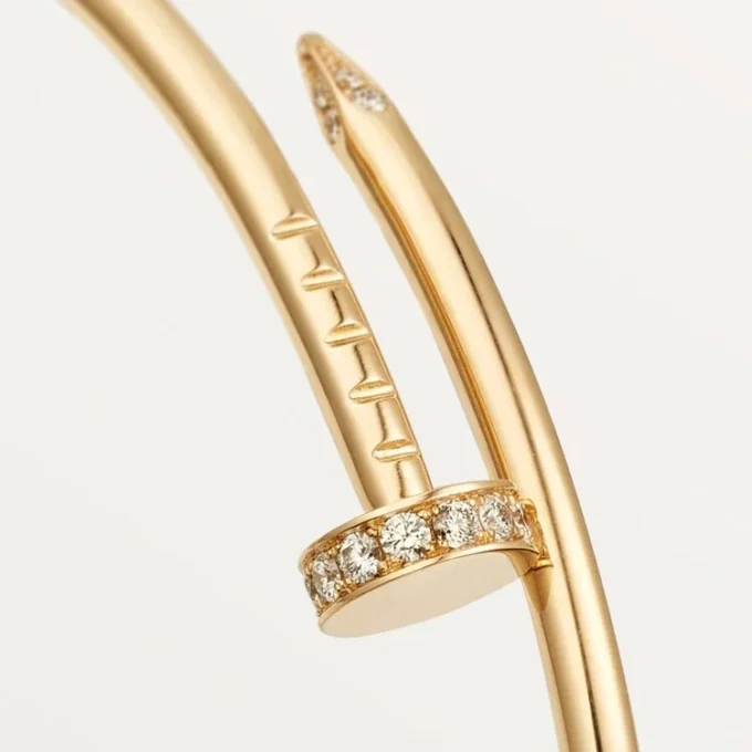 Bracciale Juste Un Clou, modello piccolo, diamanti