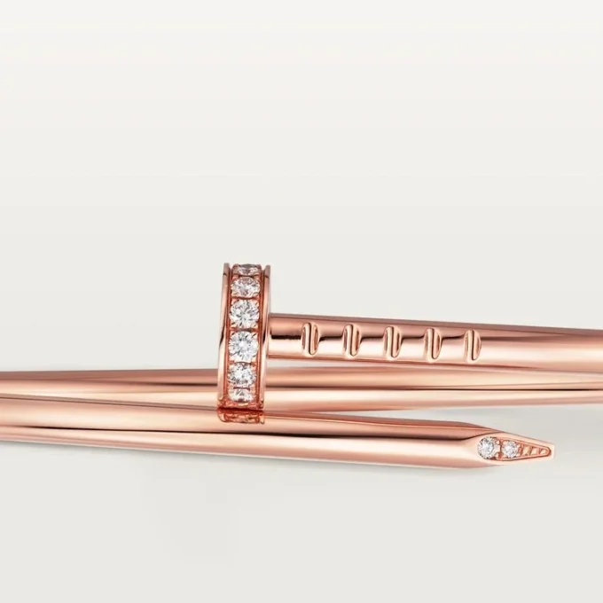 Bracciale Juste Un Clou, modello piccolo, diamanti