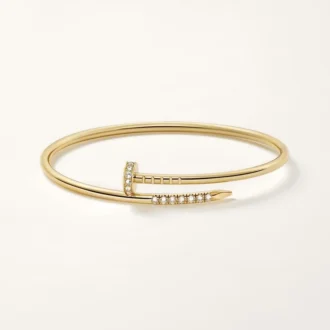 Bracciale Juste Un Clou, modello piccolo, diamanti incastonati a rovescio