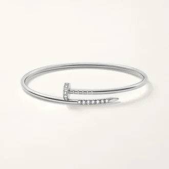 Bracciale Juste Un Clou, modello piccolo, diamanti incastonati a rovescio