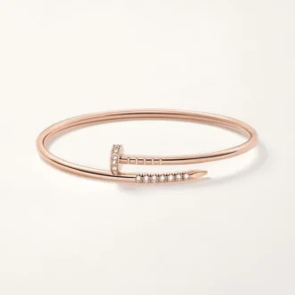 Bracciale Juste Un Clou, modello piccolo, diamanti incastonati a rovescio