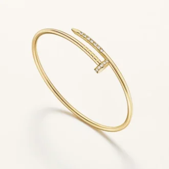 Bracciale Juste Un Clou, modello piccolo, diamanti incastonati a rovescio