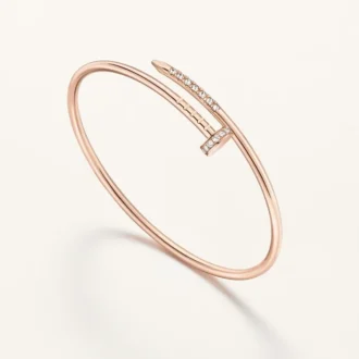 Bracciale Juste Un Clou, modello piccolo, diamanti incastonati a rovescio