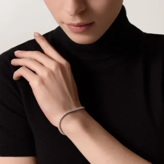 Bracciale Lignes Essentielles, diamanti taglio brillante