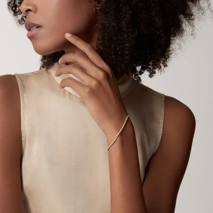 Bracciale Lignes Essentielles, diamanti taglio brillante