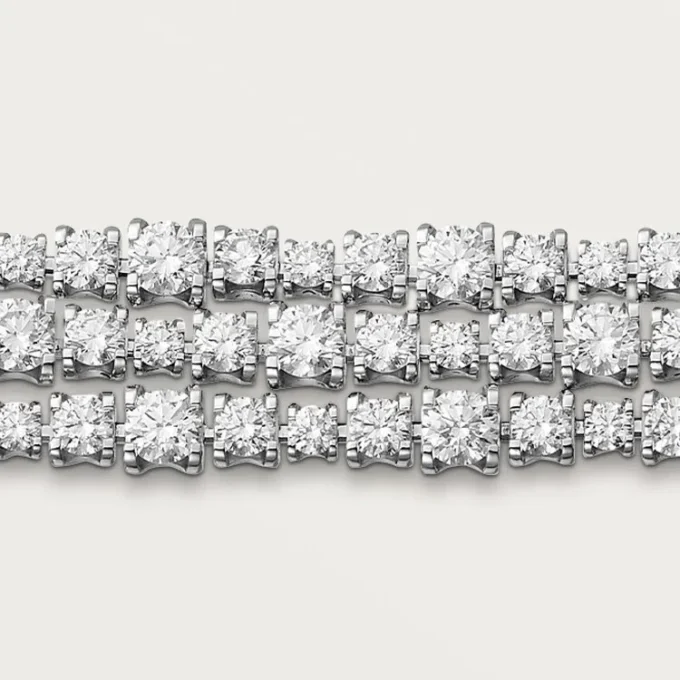 Bracciale Lignes Essentielles, diamanti taglio brillante