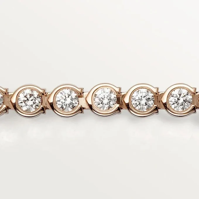 Bracciale Lignes Essentielles, diamanti taglio brillante