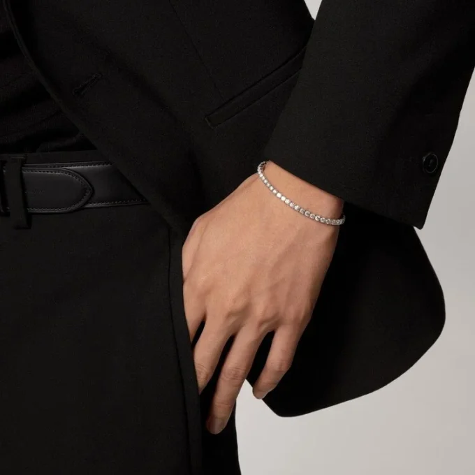 Bracciale Lignes Essentielles, diamanti taglio brillante