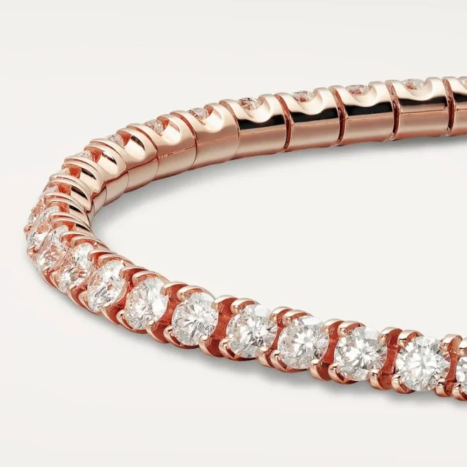 Bracciale Lignes Essentielles, diamanti taglio brillante