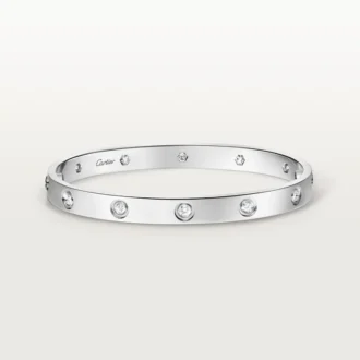 Bracciale Love, modello classico, 10 diamanti