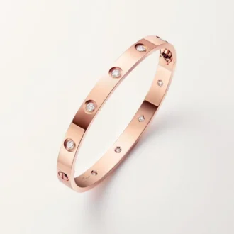 Bracciale Love, modello classico, 10 diamanti