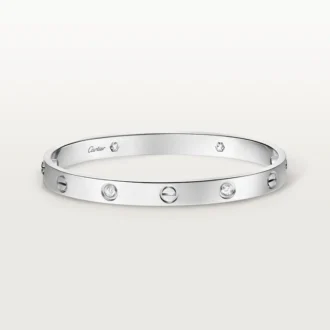 Bracciale Love, modello classico, 4 diamanti