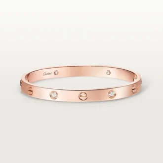 Bracciale Love, modello classico, 4 diamanti