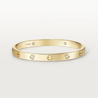 Bracciale Love, modello classico, 4 diamanti