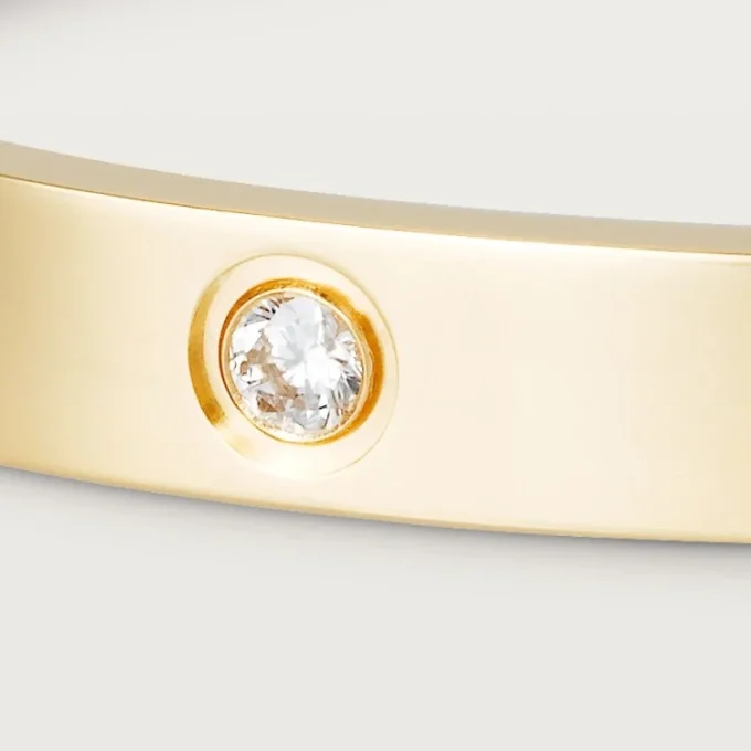Bracciale Love, modello classico, 4 diamanti