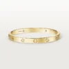 Bracciale Love, modello classico, satinato, 4 diamanti