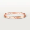 Bracciale Love, modello classico, satinato, 4 diamanti