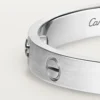 Bracciale Love, modello classico, satinato, 4 diamanti
