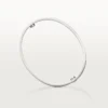 Bracciale Love, modello classico, satinato, 4 diamanti