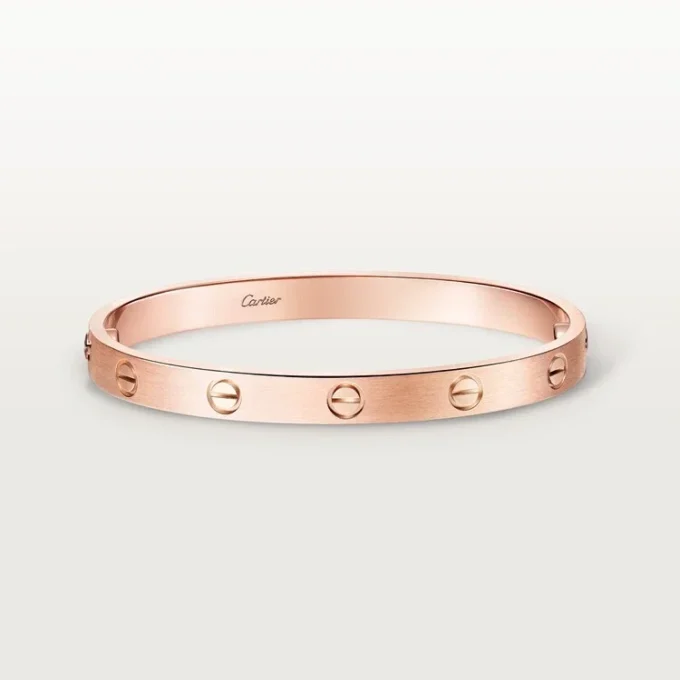 Bracciale Love, modello classico, spazzolato