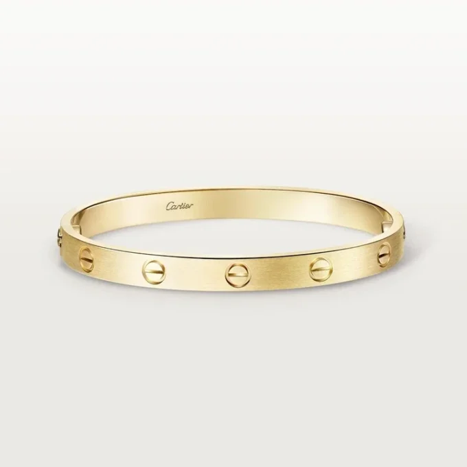 Bracciale Love, modello classico, spazzolato