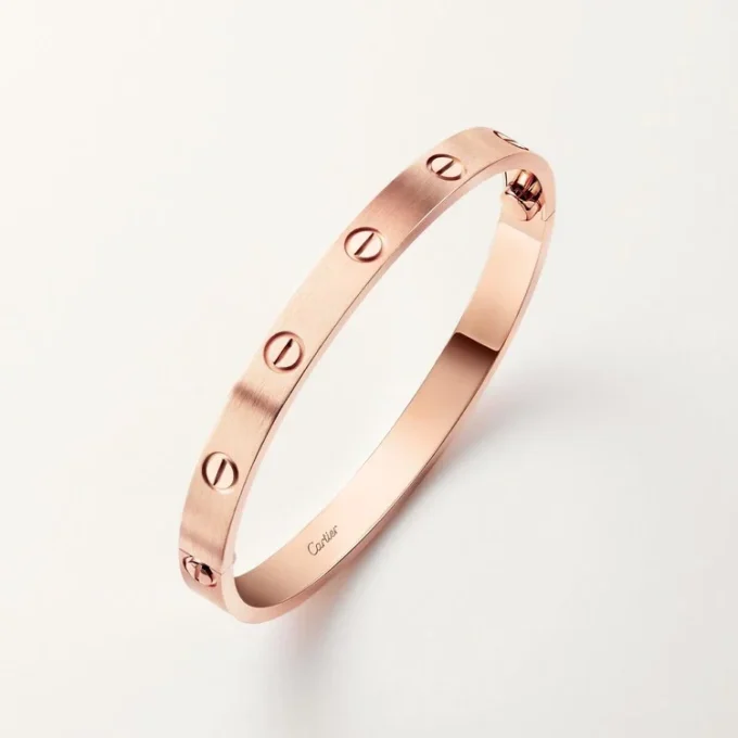 Bracciale Love, modello classico, spazzolato