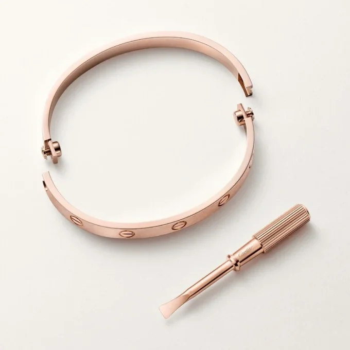 Bracciale Love, modello classico, spazzolato