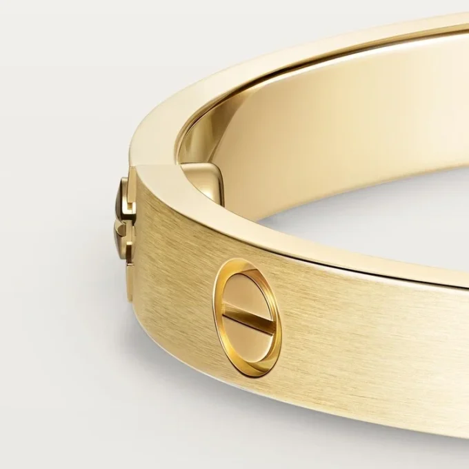 Bracciale Love, modello classico, spazzolato