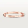 Bracciale Love, modello medio, 4 diamanti