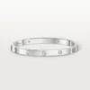 Bracciale Love, modello medio, 4 diamanti