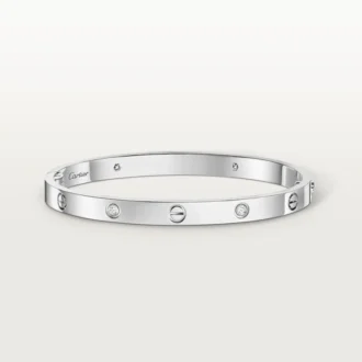 Bracciale Love, modello medio, 4 diamanti