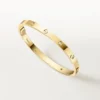 Bracciale Love, modello medio, 4 diamanti