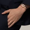 Bracciale Love, modello medio, 4 diamanti