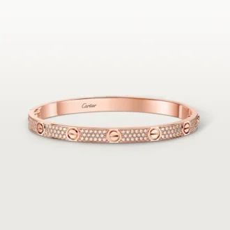 Bracciale Love, modello medio, pavé