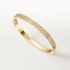 Bracciale Love, modello medio, pavé