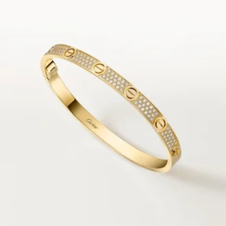Bracciale Love, modello medio, pavé