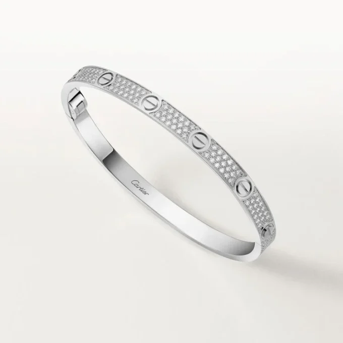 Bracciale Love, modello medio, pavé