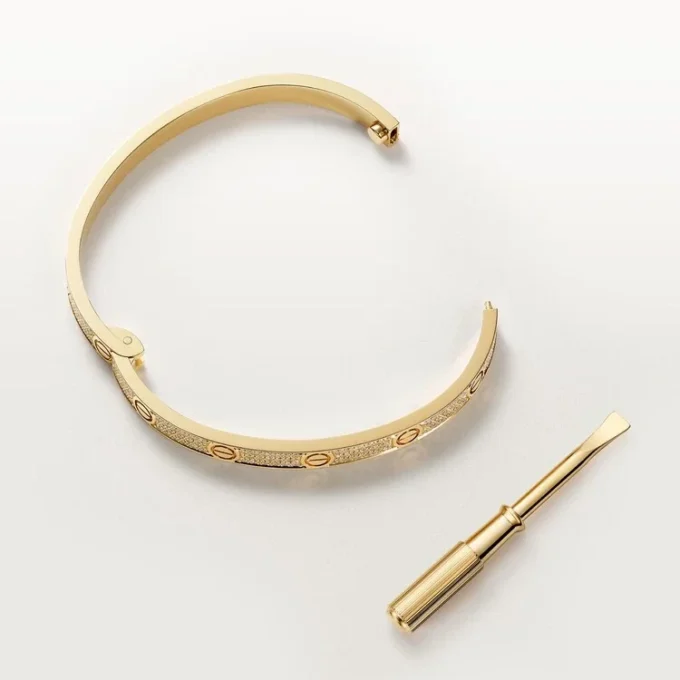 Bracciale Love, modello medio, pavé
