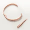 Bracciale Love, modello medio, pavé